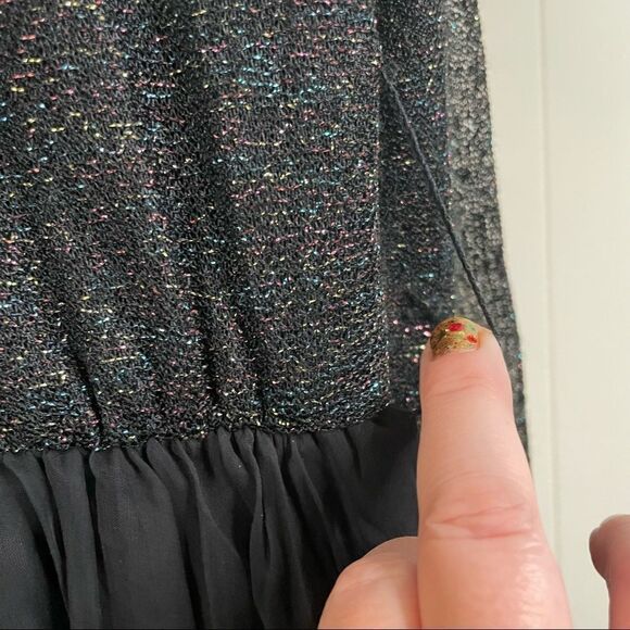 Vintage 60’s Jack Bryan Metallic High Neck Maxi Dress - Picture 5 of 9